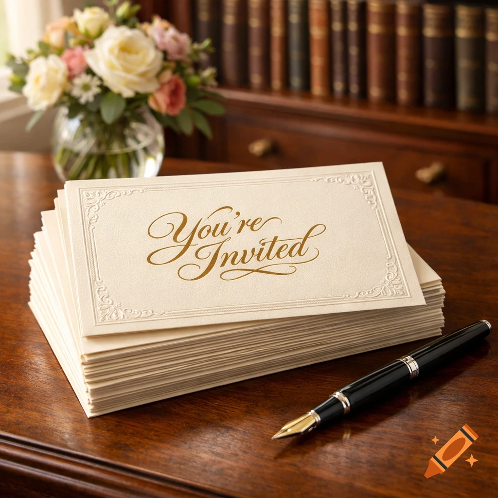 Close up of a handwritten sympathy card on a desk
