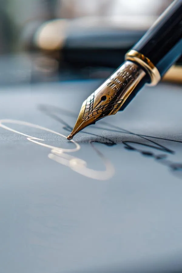 Close-up of a handwritten note on professional stationery