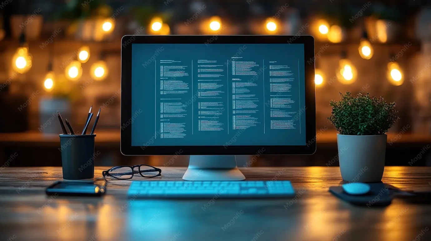 Computer screen showing a birthday greeting on a messaging app