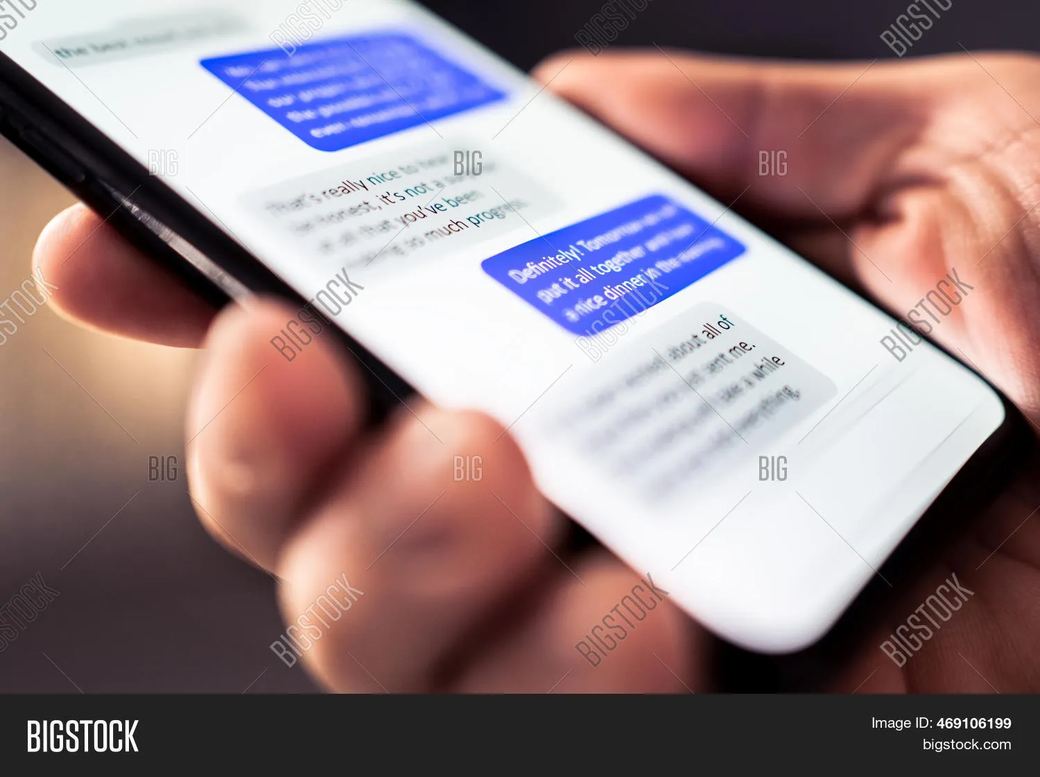 A phone screen displaying a supportive text message notification