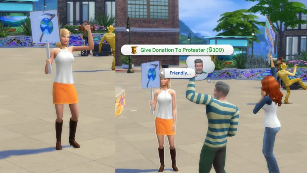 Sims 4 Donate To A Protester Guide