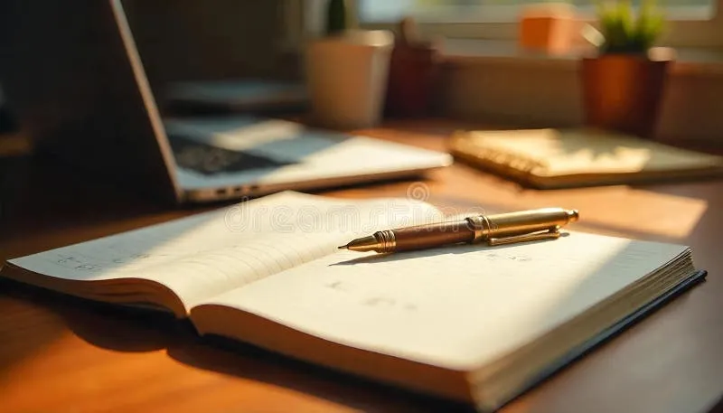 A hand-written sympathy note placed on a desk next to a pen and a small envelope, ready to be mailed