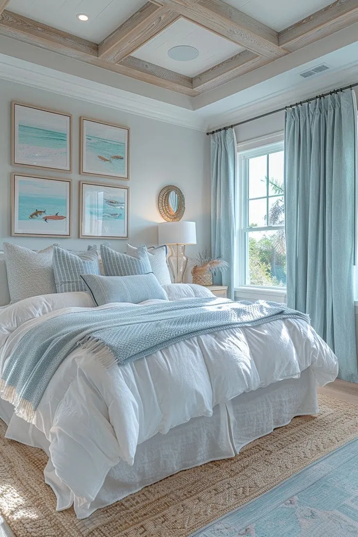 A hotel room at a budget-friendly Disney resort during the daytime.