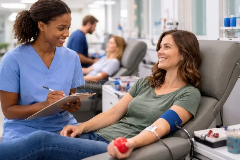 Blood donation process